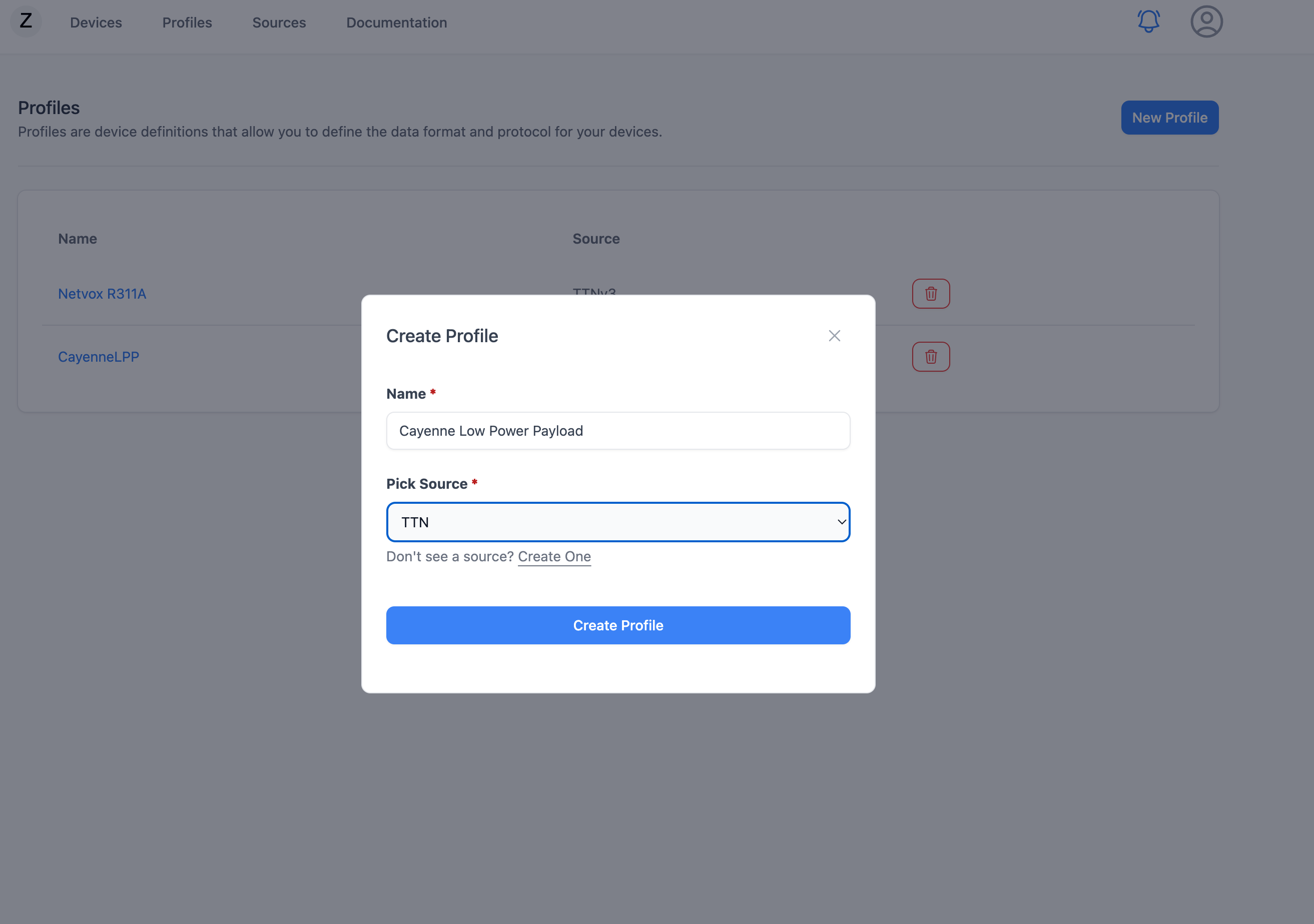 Create Profile Create Prpfile