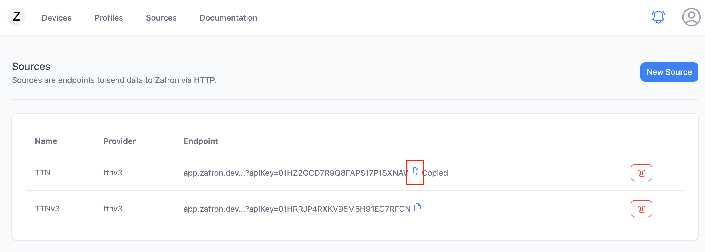 Create Source Create Source